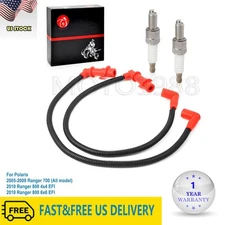 Ignition coil Spark plug Cap & Wire For Polaris Ranger 700 05-09 Ranger 800 2010