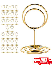 26-Piece Gold Table Number Holders Place Card Stands for Weddings Parties