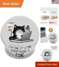 Cat Ergonomic Mouse Pad with Wrist Rest, Gaming Mouse Pad with Wrist Support,...