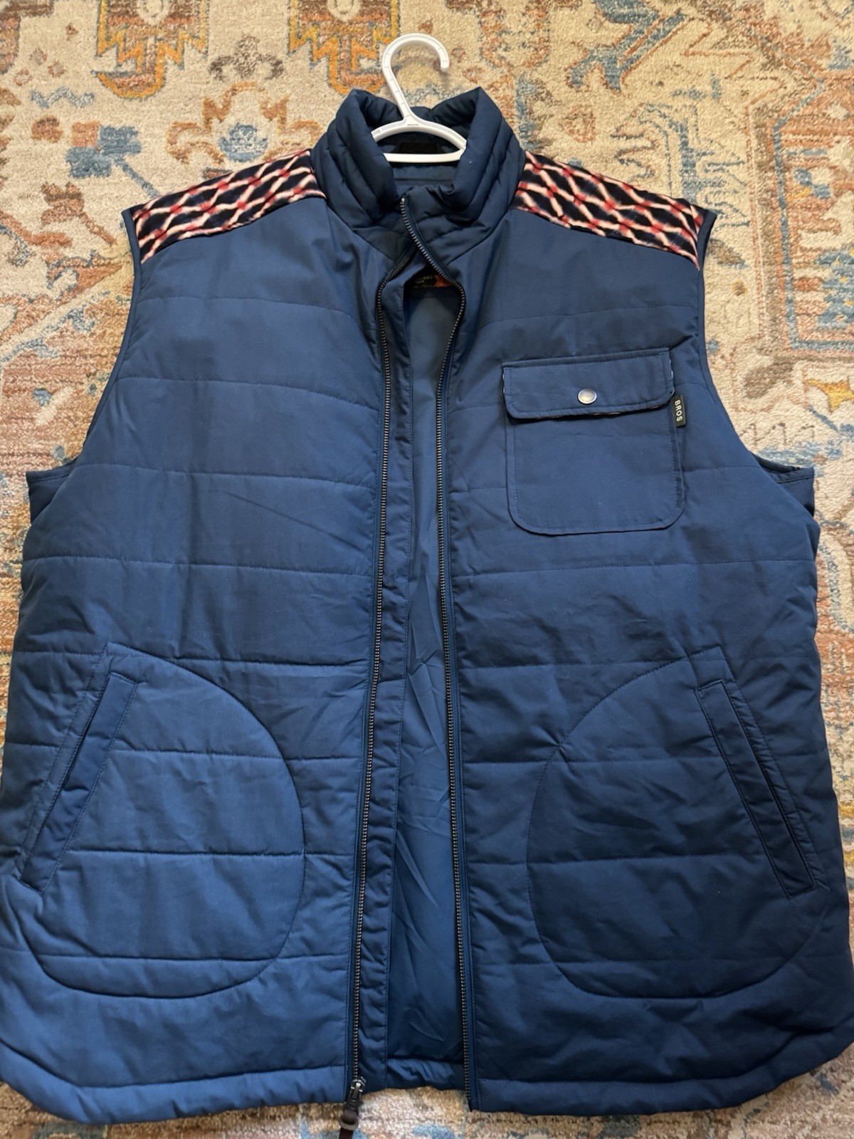 Howler Brothers Vest Mens Extra Large XL Navy Aztec Primaloft