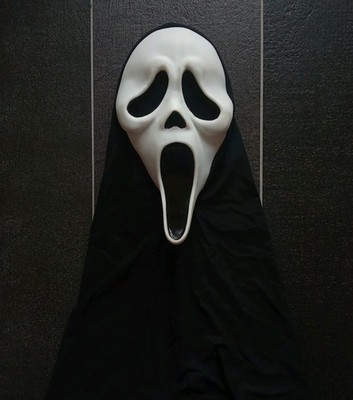 Scream 5 (2022) Amber Freeman Ghost Face Mask + Custom Evidence Bag