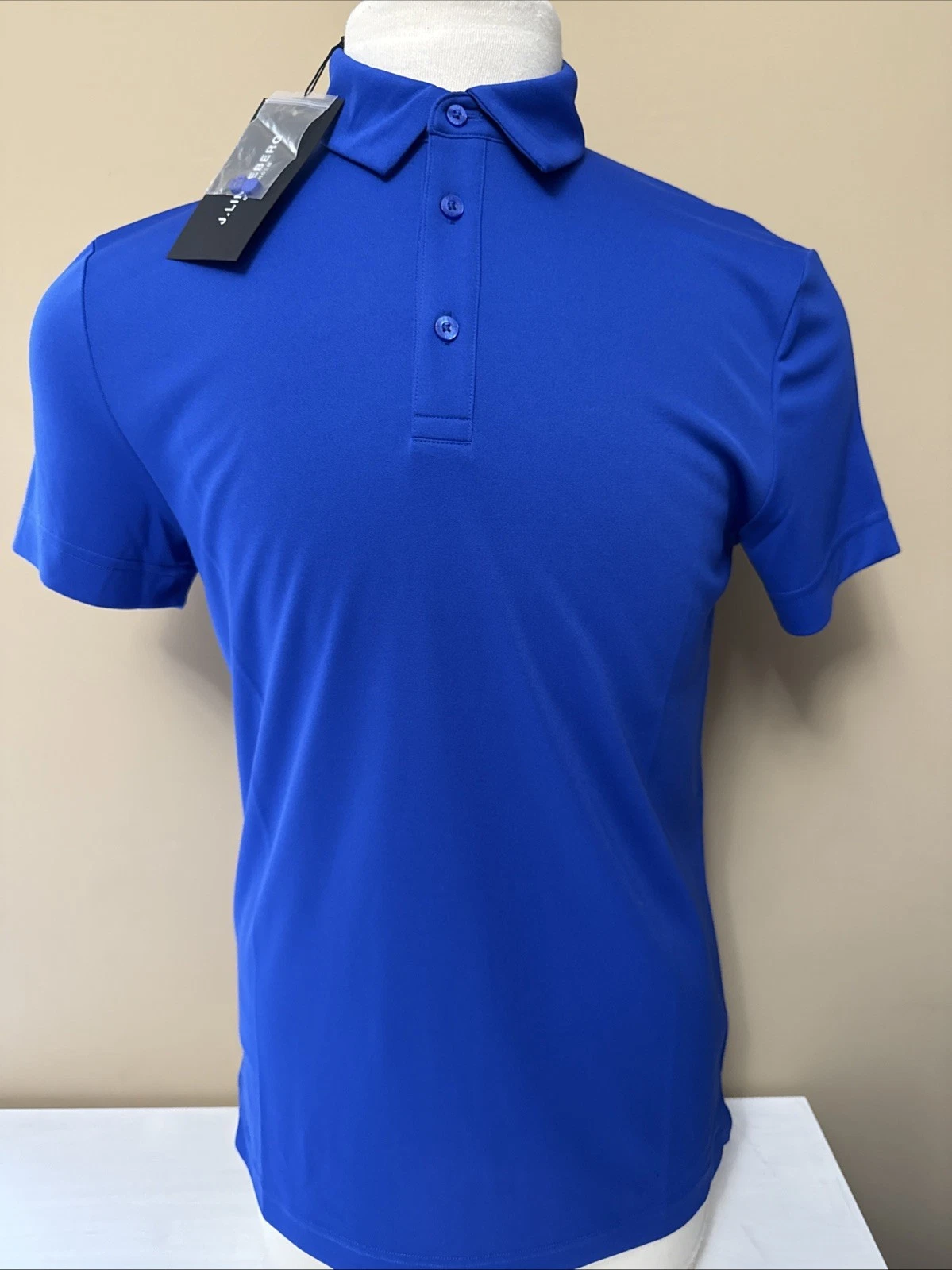J. LINDEBERG MEN'S PEAT REGULAR FIT CLUB BLUE GOLF MEDIUM NEW NWT