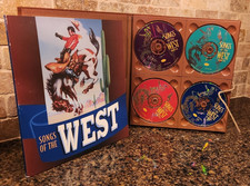 Songs of the West Box Ltd faux Leather COWBOY SONG, 4 CD Roy Rogers etc