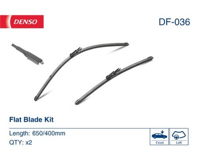 Wischblatt Scheibenwischer DENSO DF-036 für X15 OPEL CORSA S07 L08 L68 LPG CDTI