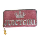 Vintage 2000s Juicy Couture Hand Wallet Juicy Girl Y2K Red Cute Velvet Velour