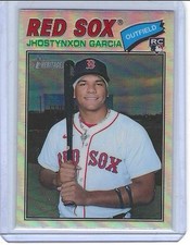 2026 Topps Heritage Chrome Jhostynxon Garcia Rookie Pirates, Red Sox RC