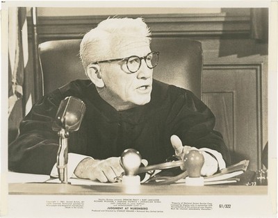 Burt Lancaster Spencer Tracy JUDGMENT AT NUREMBERG Original photograph #163535