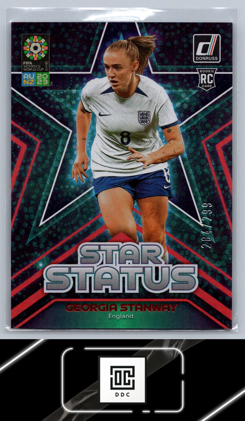 2023 Donruss FIFA Women's World Cup #6 Georgia Stanway Star Status Red #/299