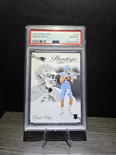 2024 PANINI PRESTIGE #304 DRAKE MAYE ROOKIE RC PSA 10 GEM MINT PATRIOTS