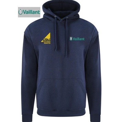 Vaillant Gas Safe Hoodie Professional Plumber Boiler Fitter Uniform Hoodie Navy