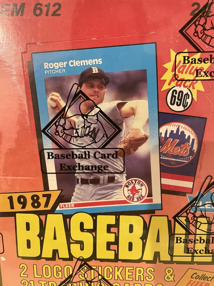 Caja de violonchelo de béisbol Fleer 1987 (paquetes de valor) - ¡Autenticada por la BBCE! Foto 4 de 4