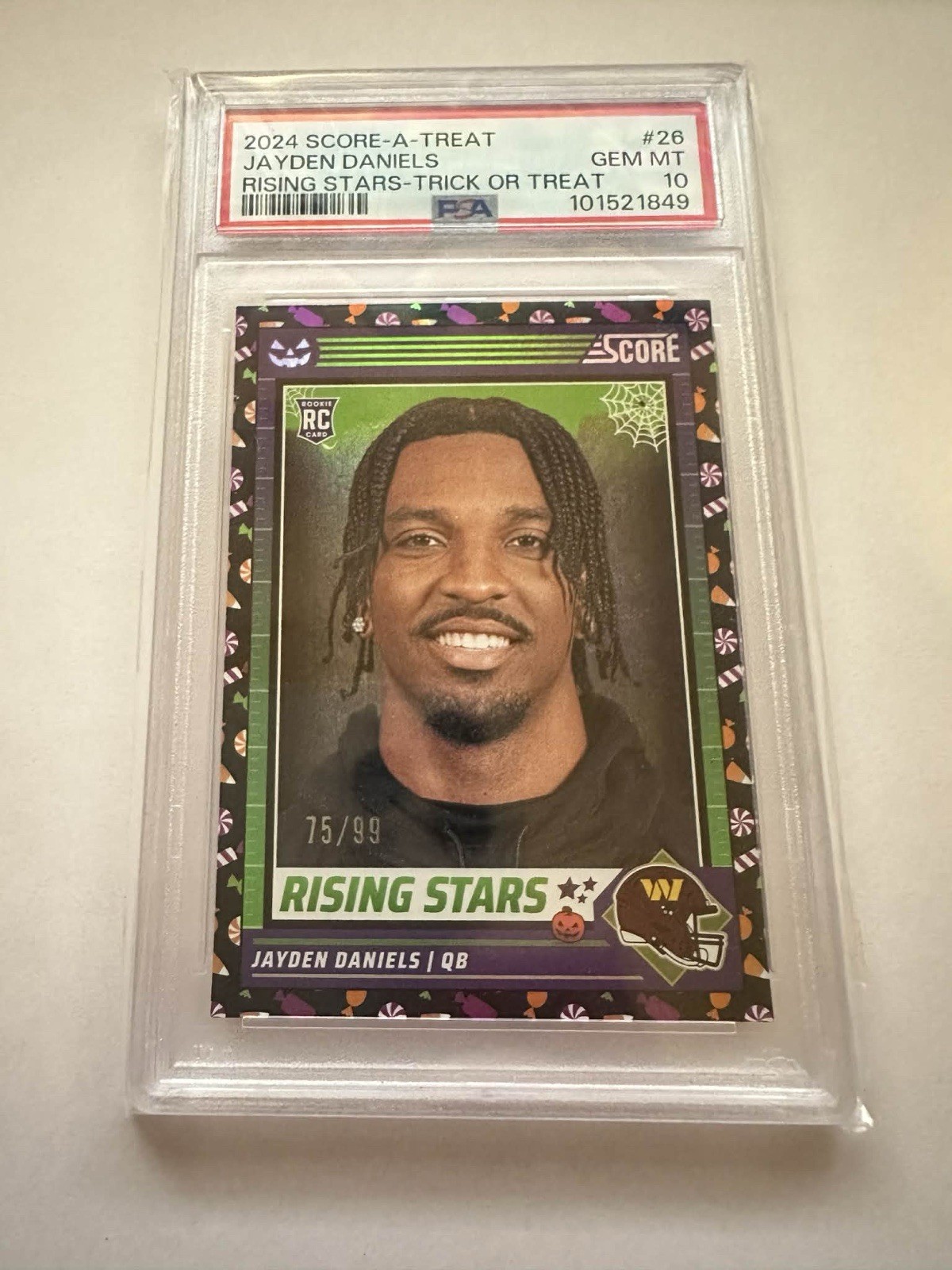 Jayden Daniels Panini Score-A-Treat Rising Stars #26 Trick or Treat