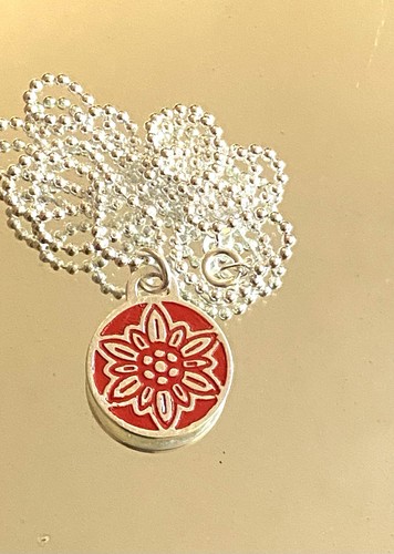Tiffany&co Sterling Silver Pendant Enamel