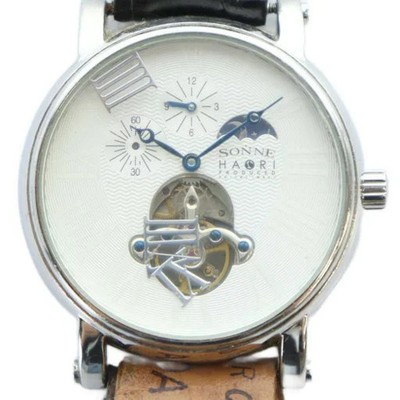 SONNE HAORI H001YG Automatic Skeleton White Dial Used Watch
