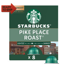 Starbucks by Nespresso Vertuo, Pike Place Roast, Medium Roast Nespresso Pods, 8