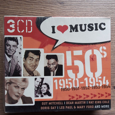 I LOVE MUSIC 1950-1954 - 3CD BOX NEU OVP