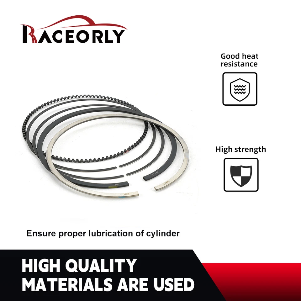 RACEORLY Piston Ring Set STD For BMW 328i 528i X3 F30 2.0 L4 N20 N26 11257594453 Foto 2 de 4