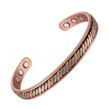 Solid Pure Copper Magnetic Bracelet Arthritis Pain Relief Power Energy Men Women