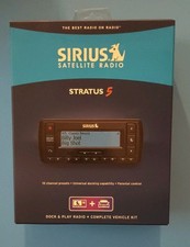 Sirius Satellite Radio Stratus 5 Dock And Play Radio Vehicle Kit. New In Box.