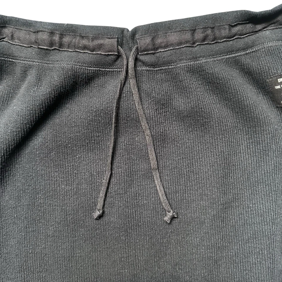 Falda midi DKNY Jeans Negra Algodón Tejido Cordón Mujer’s Pequeña Urbana Informal Foto 3 de 4