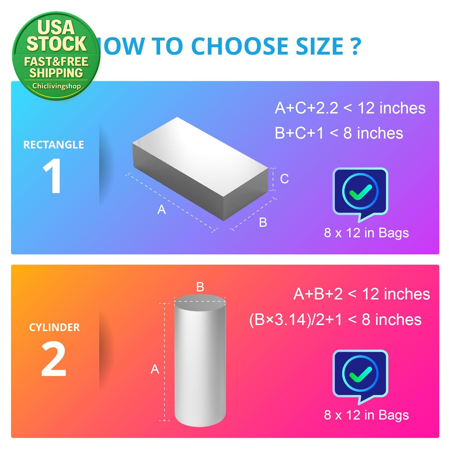 Shrink Wrap Bags 100Pcs 12X8 Inch Clear PVC Heat Seal for Soap Bath Bombs Jars