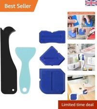 Versatile 5 PCS Silicone Scraper and Sealant Remover Tool Set for Kitchen & Bath
