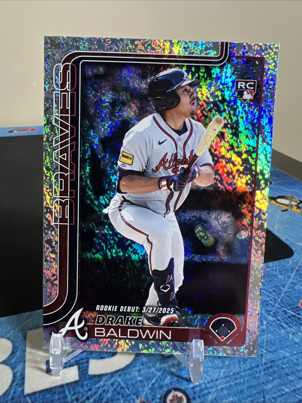 2025 Topps Update Series Drake Baldwin Holo Foil Rookie Debut RC #US113 - Braves