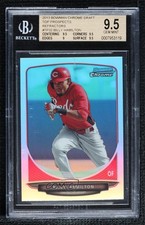 2013 Bowman Draft Top Prospects Chrome Refractor Billy Hamilton BGS 9.5 0s3