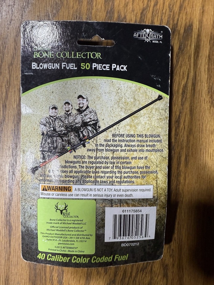 Aftermath Bone Collector Blowgun Fuel 50pc .40 Cal Color Coded Blue ...