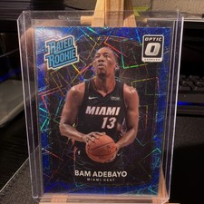 Bam Adebayo RC Blue Velocity Prizm VARIATION 2017-18 Optic Rated Rookie #187
