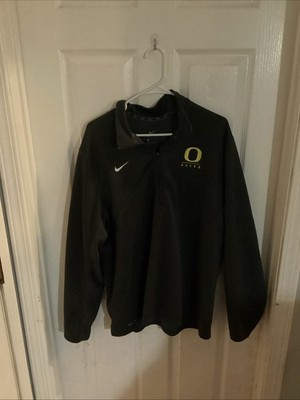 Oregon Ducks Nike Dri Fit 1/4 Zip Stitched Logo Campus Pullover Top (Men's XL)