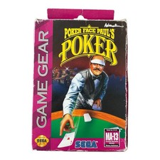 Poker Face Paul's Poker Sega Game Gear, 1994 Complete CIB