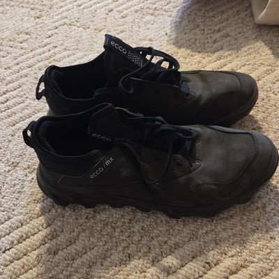 ECCO MX Men's Low Top Black Oiled Nubuck Hiking Sneakers