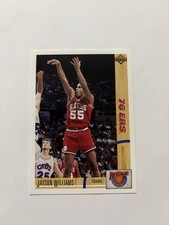 1991-92 Upper Deck Basketball Card Rookie Standouts R14 Jayson Williams 76ers