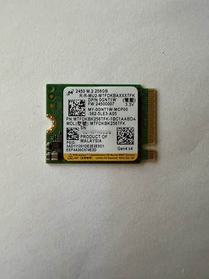 Micron 2450 256GB M.2 2230 NVMe Gen4 x4 SSD MTFDKBK256TFK Tested Wiped
