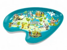 Disneyland Resort 50th Anniversary Shag Retro Boomerang Plate Trinket Dish Tray