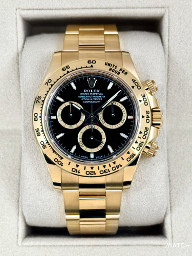 2025 Rolex Daytona 40mm 126508 18K Yellow Gold Black Dial