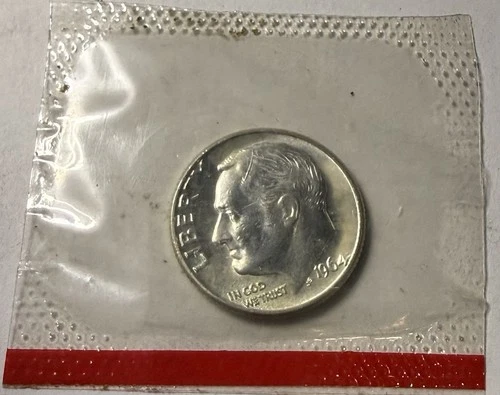 90% Silver Roosevelt Dime (1) BU Coin – 1946–1964 – U.S. Mint- Random Pick