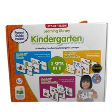 Lets Get Ready Learning Library Kindergarten Educational Game Set Complete
