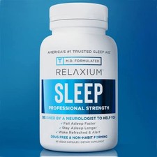 RELAXIUM SLEEP All Natural Sleep Aid Clinically Proven 60 capsules EXP 2027