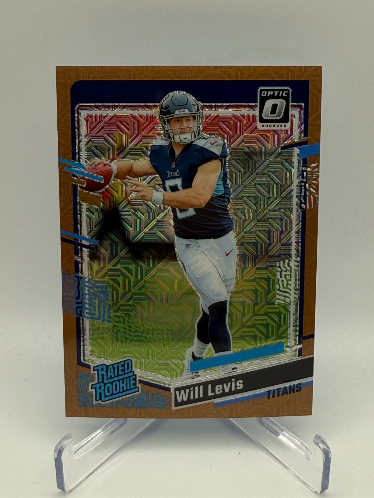 2023 Will Levis Donruss Optic #298 Bronze Mojo RC /35