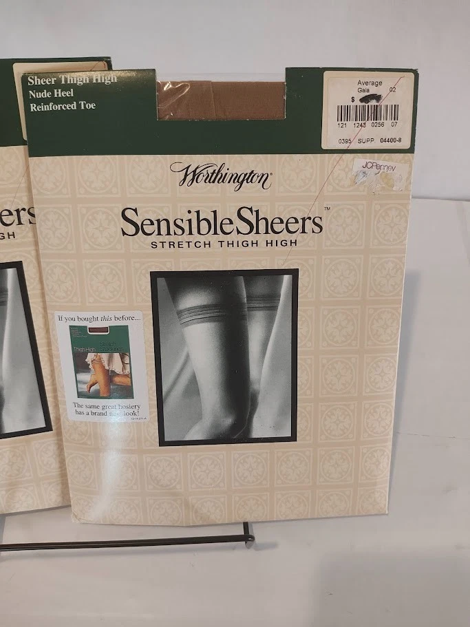 Lote Medias Worthington Sensibles Transparentes Hasta el Muslo Gala Talla Promedio Foto 2 de 4