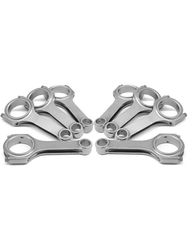 Eagle Connecting Rod H Beam 6.135 in Long Bushed 7/16 Set of 8 (CRS61353D)