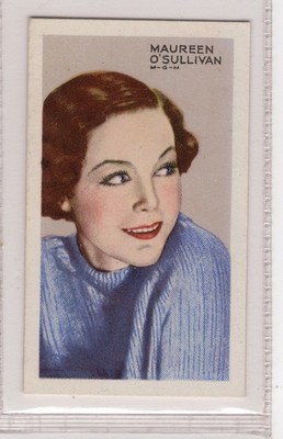 Movie Scene Cigarette Card 1935 #25 Maureen O'Sullivan