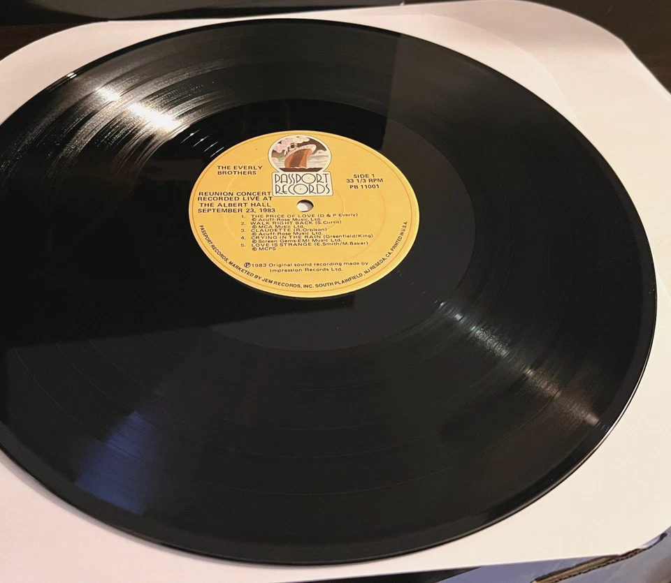 EVERLY BROTHERS - Reunion Concert (1983) - 12" Vinyl Record 2xLP - EX Foto 4 de 4