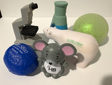 Lot of 6 Foam Squeezable Stress balls Squeeze Balls marketing health