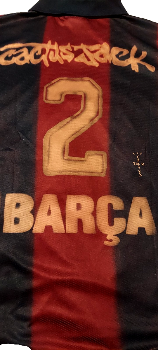 Travis Scott Cactus Jack x Nike x FC Barcelona Skeleton Retro