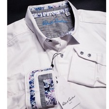 Robert Graham -XL- Rutherford 2 Solid White Long Sleeve Shirt NWT 198