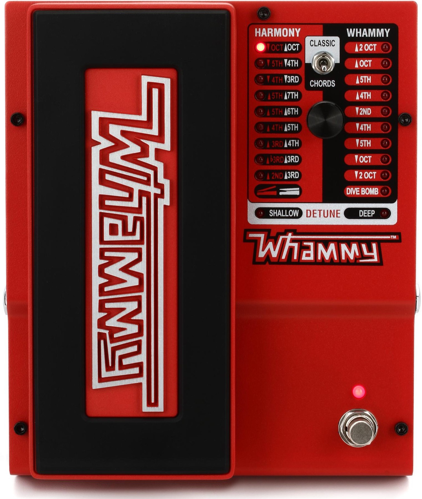 Педаль переключения высоты тона DigiTech Whammy 5 - Красная (3 штуки) в комплекте