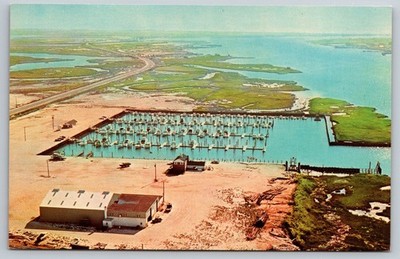 Ocean Drive Cape May New Jersey Cold Spring Marina Boat Service 1964 Postcard